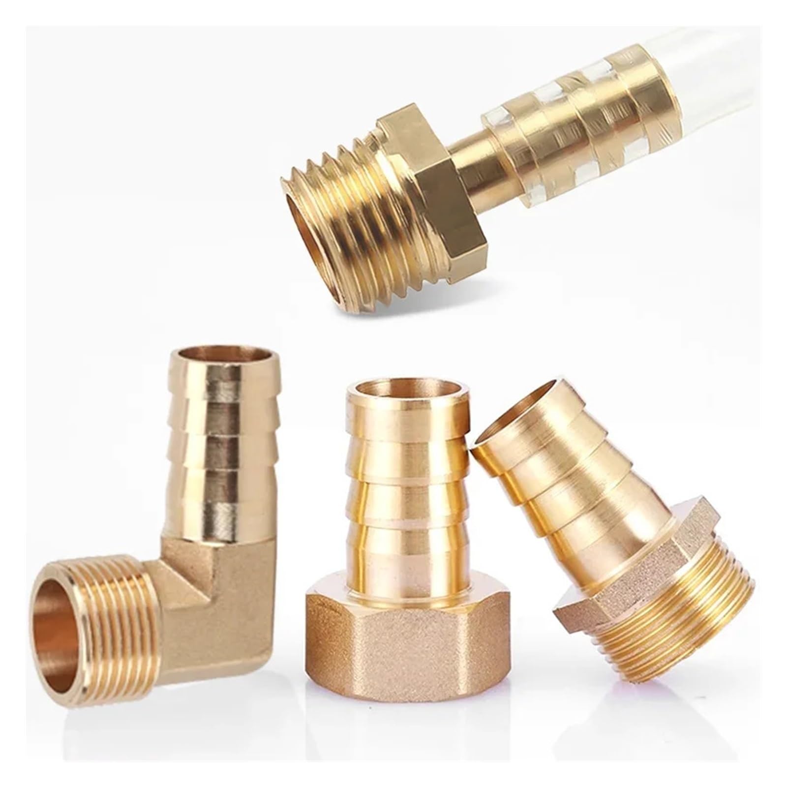 20 stücke Pagode Anschlussgewinde BSP 1/8'' 1/4'' 3/8'' 1/2'' 6 8 10 12 14 16mm Schlauch Barb Schwanz stecker Wasserrohrarmaturen(Barb 12mm-1I4,PL (20 PCS))