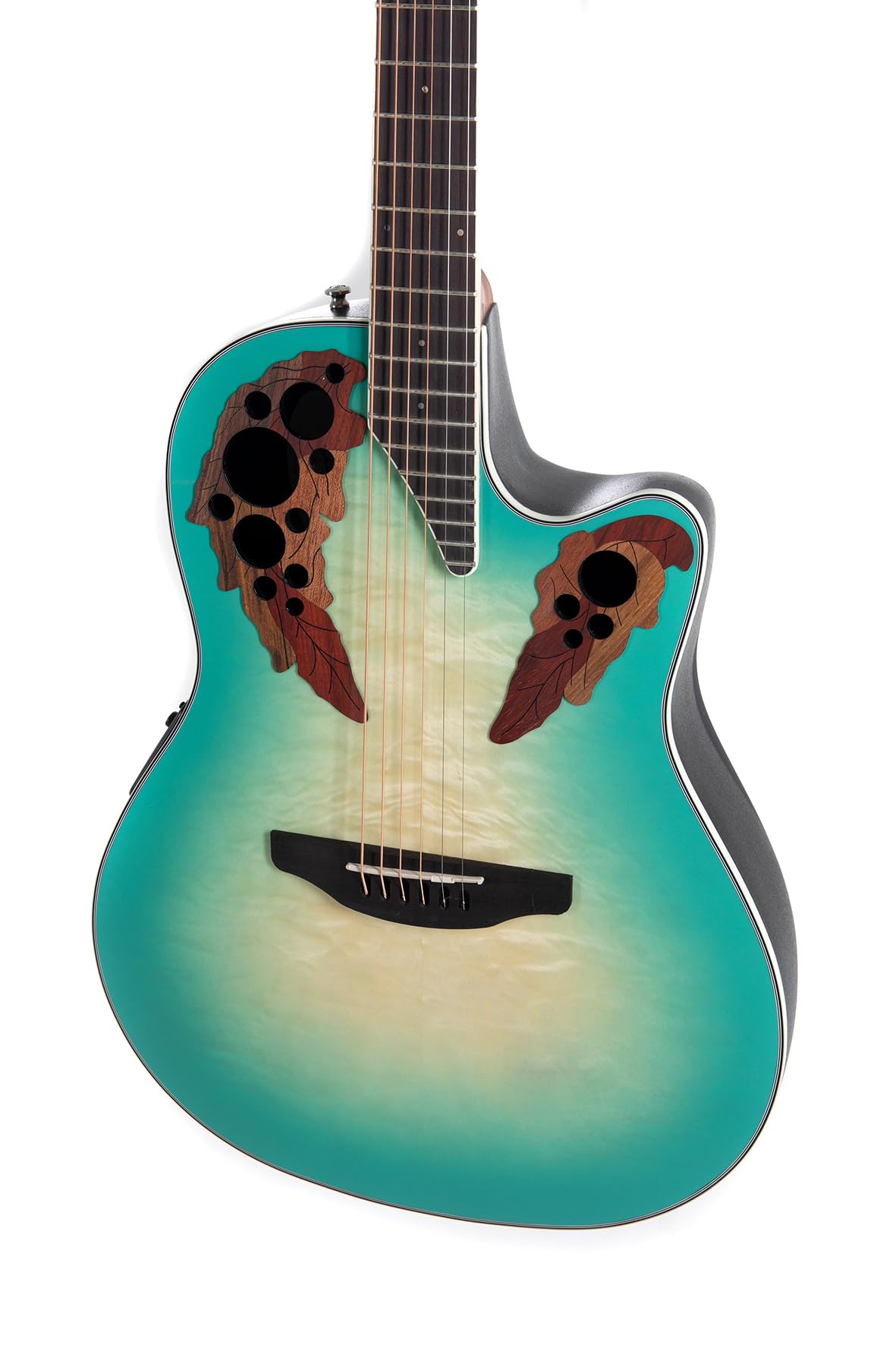 OVATION E-Akustikgitarre Celebrity Elite Plus CE44X Mid Cutaway - Edelholzdecke - Mid-depth Lyrachord Body - Mintburst - CE44X-9B-G