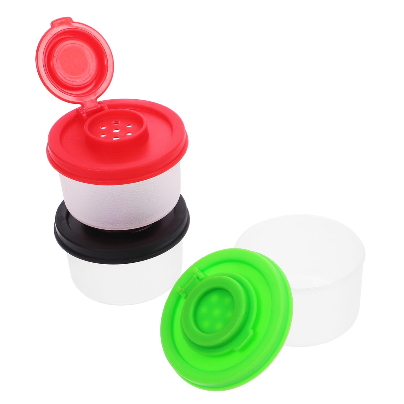 Cabilock 5sets Mini Condiment Yellow Salt Pepper Pepper Dispenser for Kitchen Travel 3pcs*5