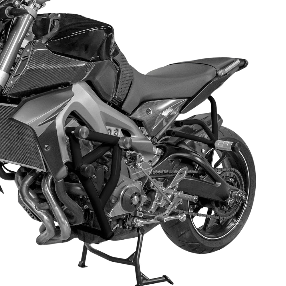 Motorcycle Crash Bar Engine Guard for Yamaha MT-09 FZ-09 2013 2014 2015 2016 2017 2018 2019 2020 Rear Sub-cage Passenger Peg Falling Frame Protection
