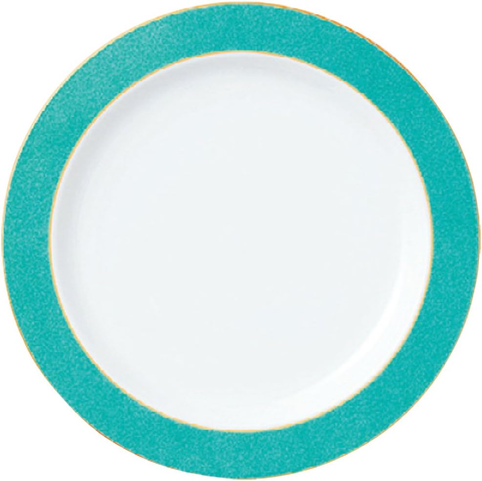 山下工芸(Yamashita kogei) Yamasita Craft 11716610 Emerald Green 6 Bread Plate, 6.3 x 6.3 inches (16 x 16 cm)