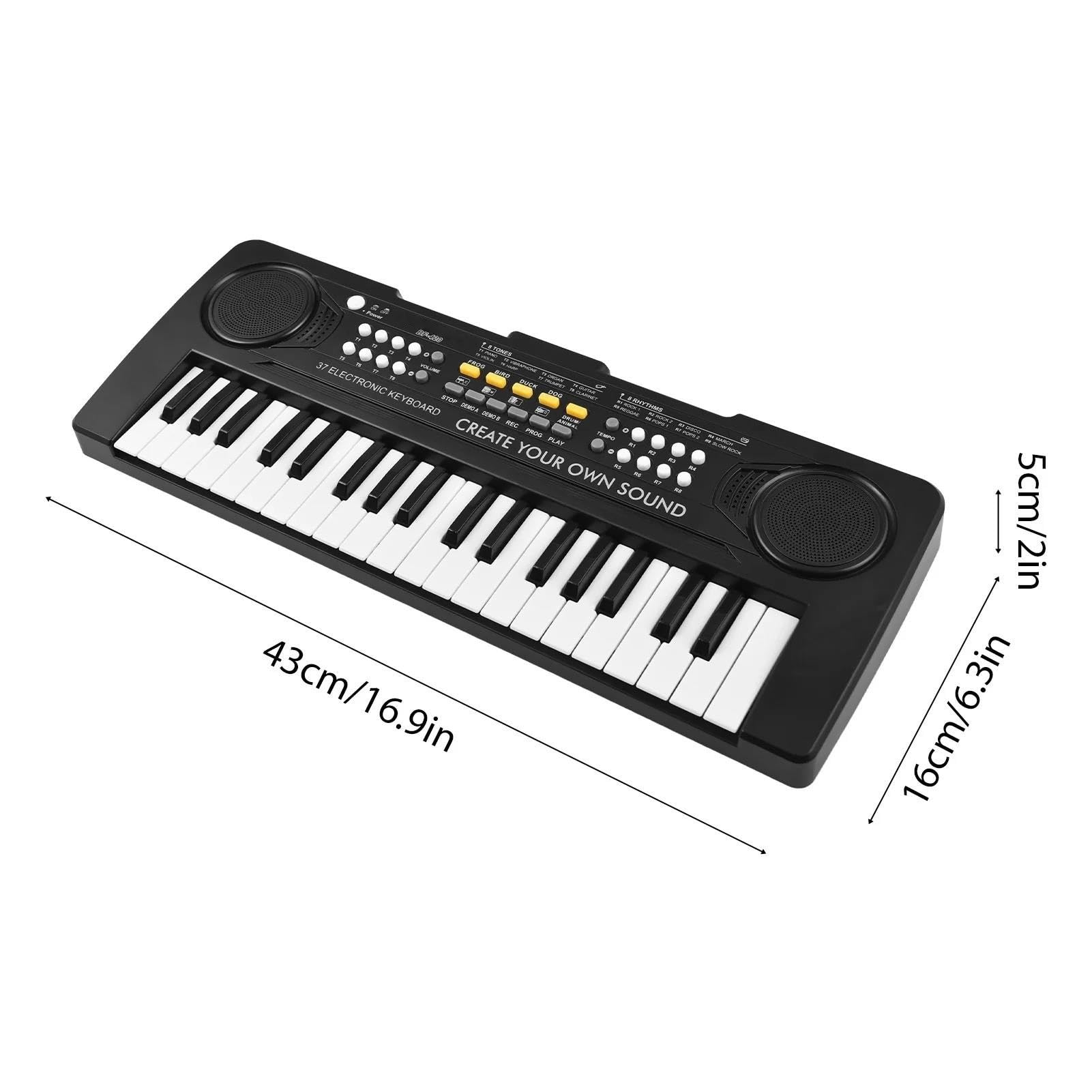 37 Klawiszowy Elektroniczny Fortepian 8 Tonów 11 Demonstracji Instrument Muzyczny O Podwójnej Mocy