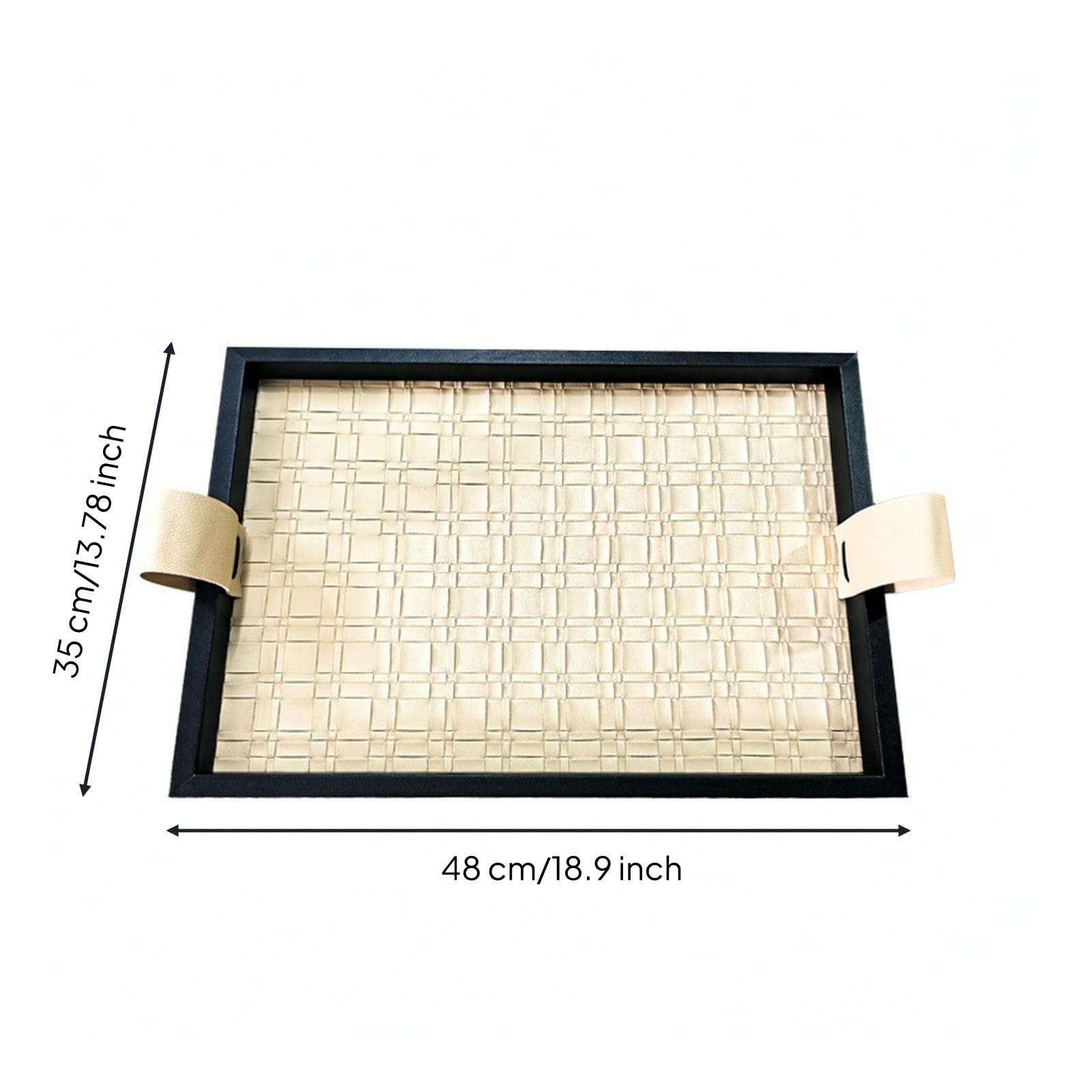 Praktisch -Tablett | Handgefertigt, Holztablett, Präsentierteller, für Schreibtisch, 48x35x3cm