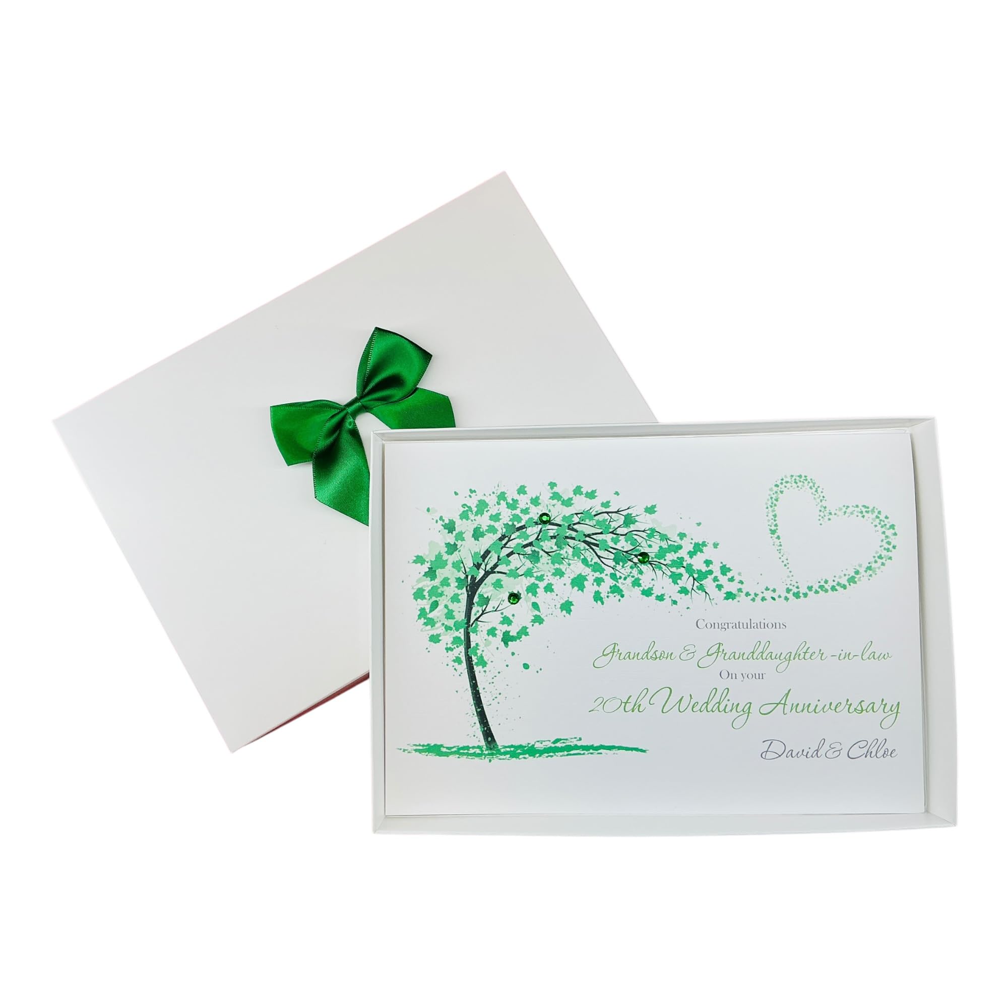 Grandson & Granddaughter-In-Law 20th Wedding Anniversary Card - SH 163 — image 1
