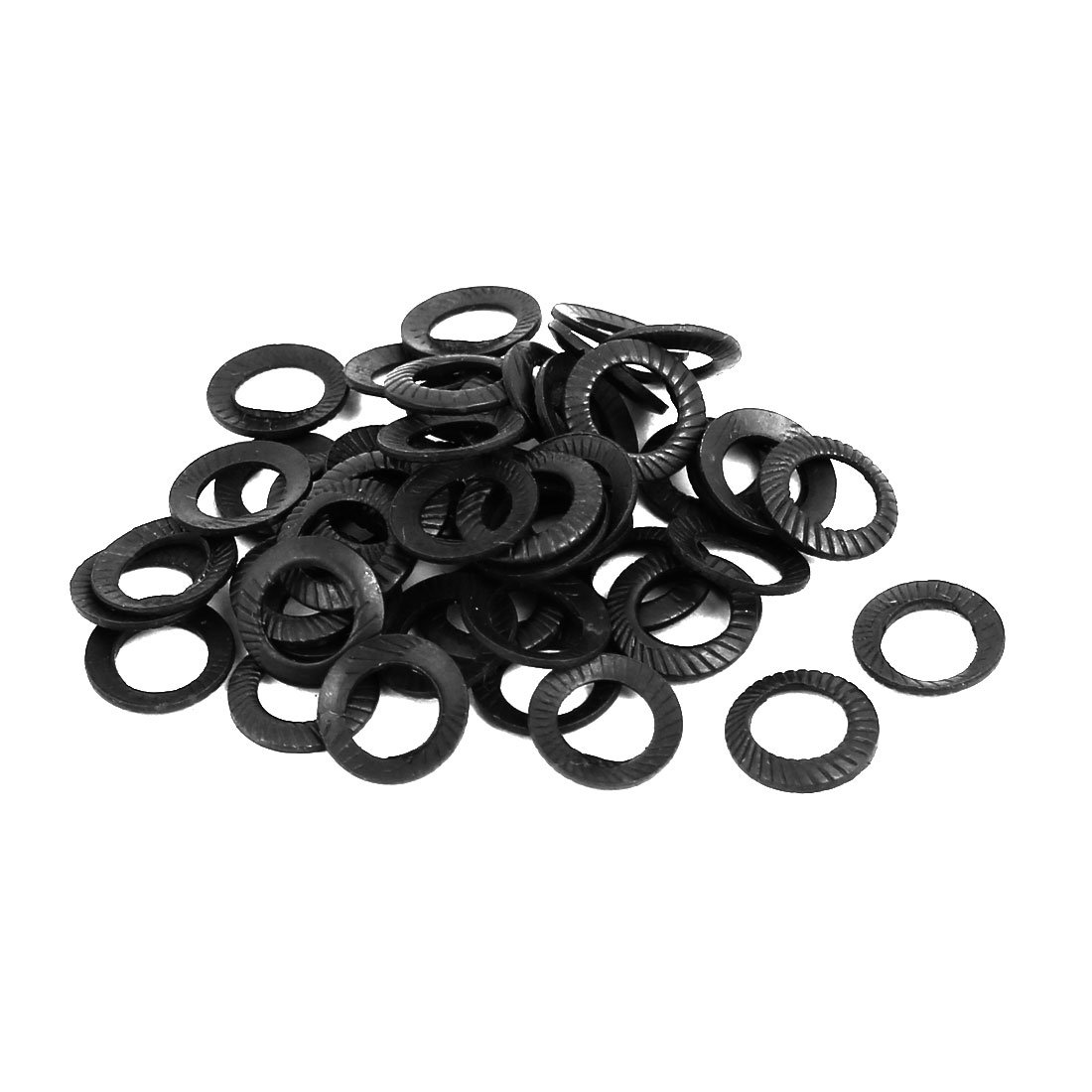 Aexit 4mm Inner Quality Parts Dia 0.5mm Thickness Carbon Steel Wedge Locking Washer 50pcs Model:43as487qo407