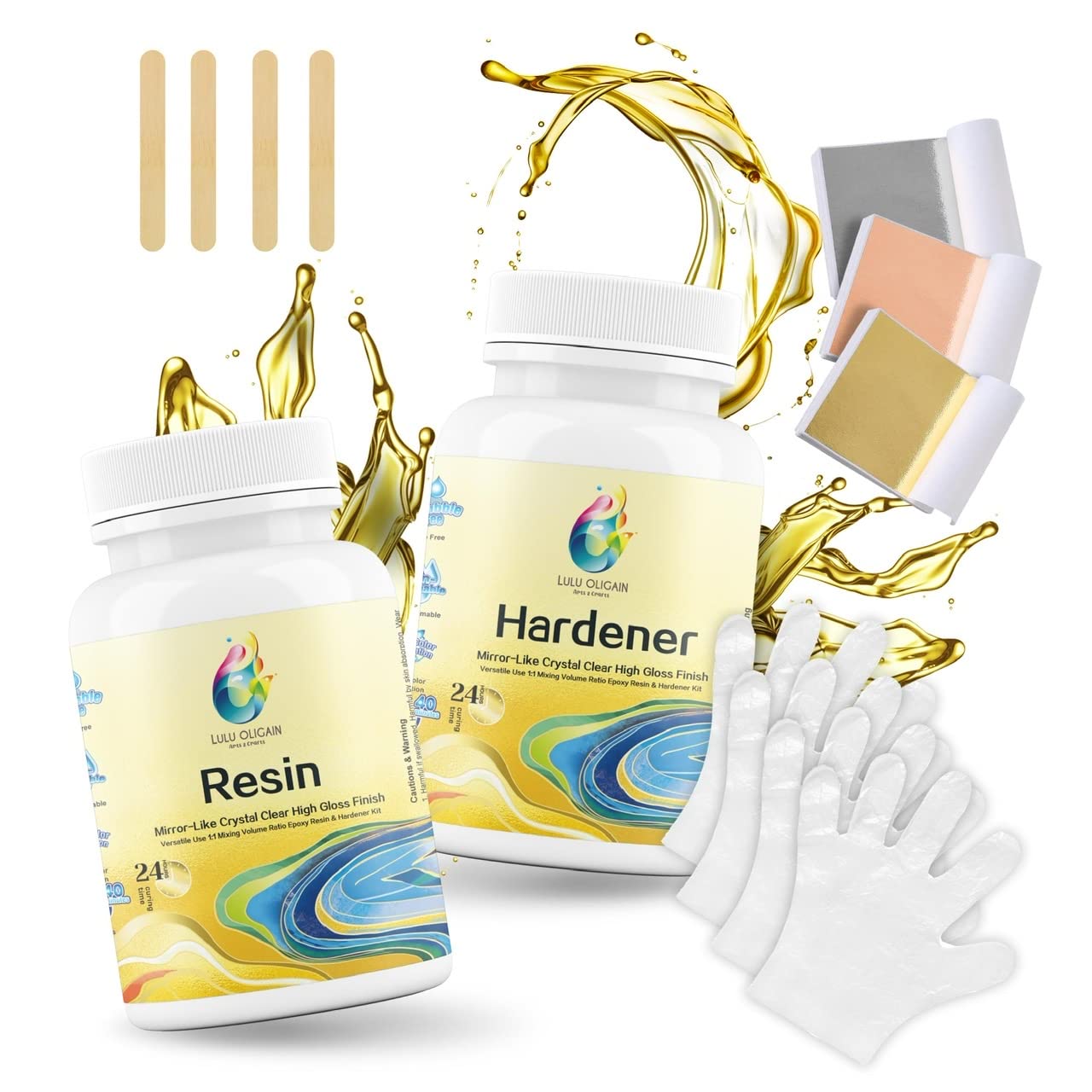 Buy Lulu Oligain Epoxy Resin Kit, Clear Resin Kit for Arts & Crafts