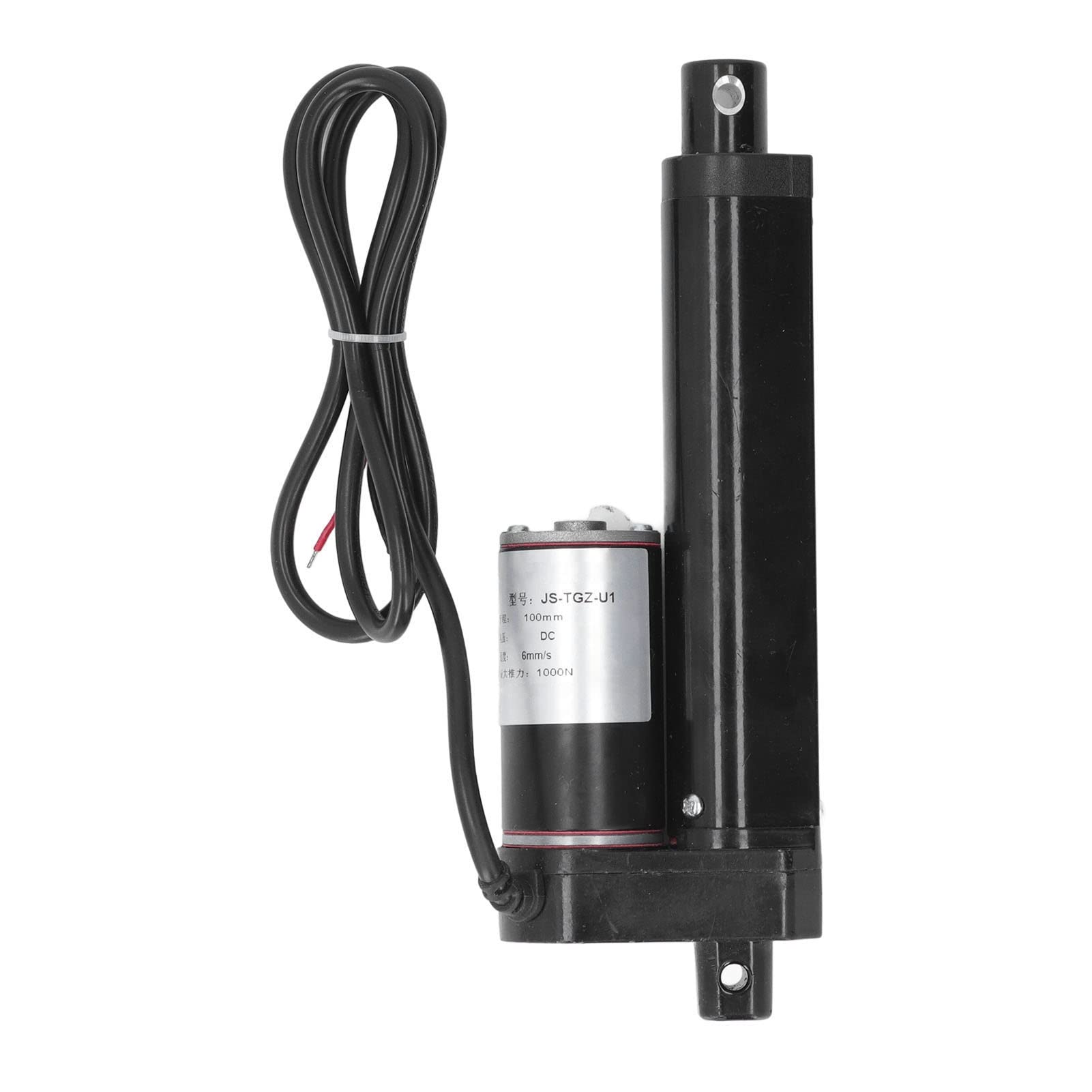 JS TGZ U1 Actionneur Linéaire Électrique, Course 100mm, 24V CC, 1000N Force de Poussée, IP65, Pour Équipement de Machine et Système de Levage Industriel
