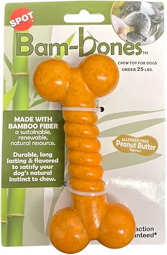 Miniatura 4 de SPOT by Ethical Products - Bambone Nubby Bones Paquete de 3 - Juguete duradero para masticar perros para masticadores agresivos - Gran juguete