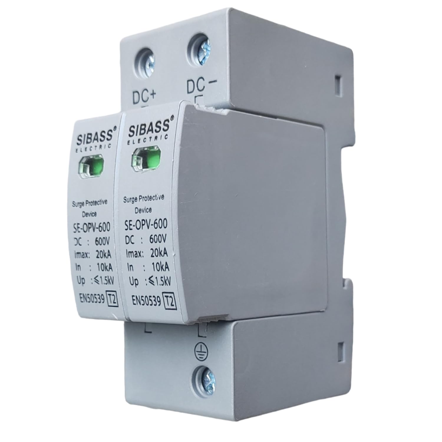 Kenbrook Solar Sibass DC SPD 600V 2 Pole Surge Protection Device (600V 2 Pole)