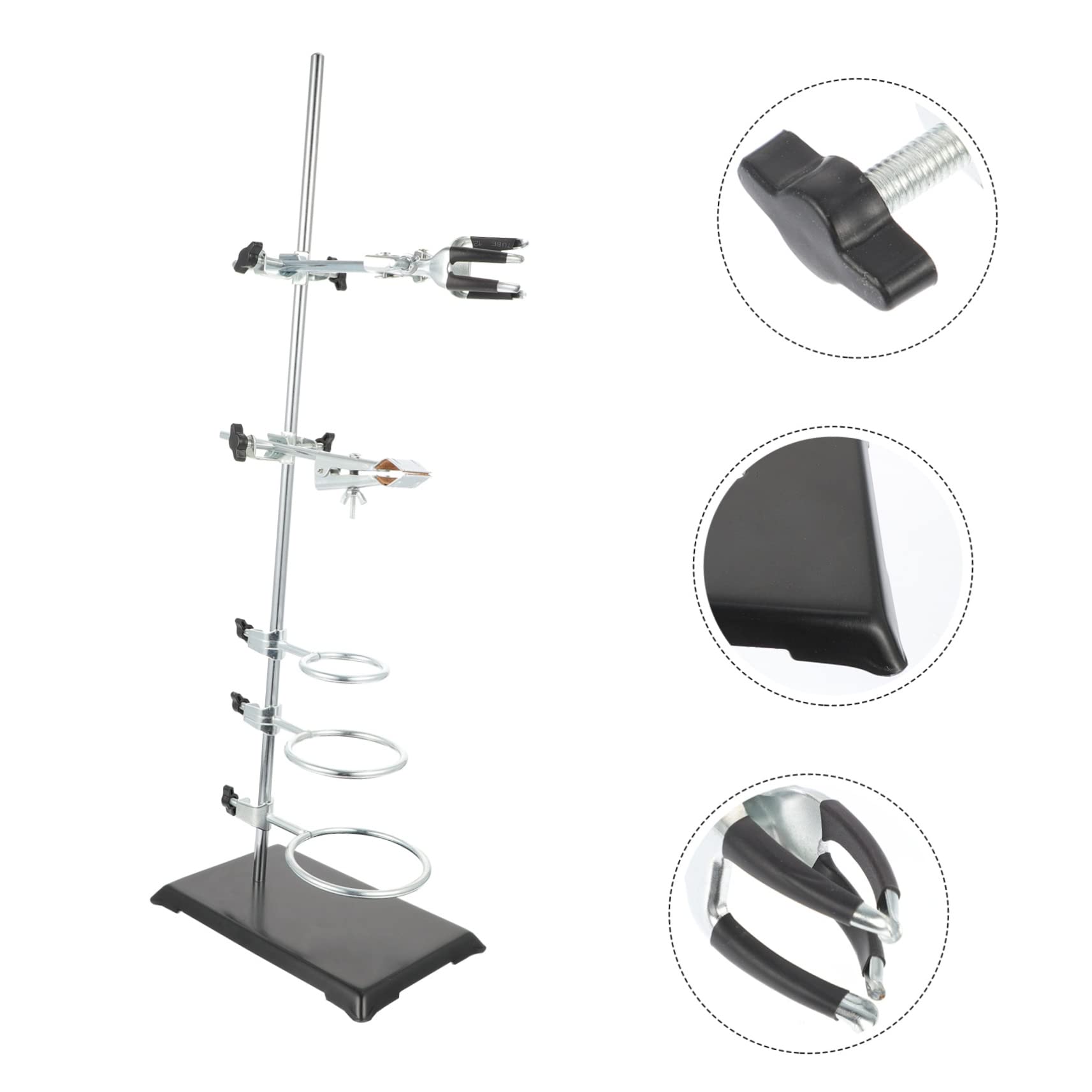 60cm Laborständer aus Eisen mit 1 Stützstange und 6 Halterungen