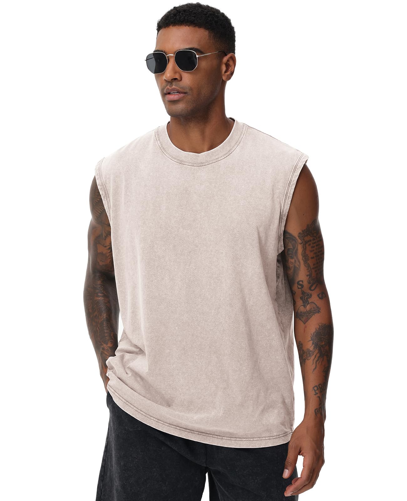 Tank Top Herren ärmellose T-Shirts Fitness Muskelshirt Gym Sleeveless Funktionsshirt