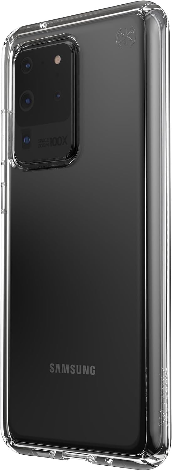 Speck Products Presidio Perfect-Clear Samsung Galaxy S20 Ultra Case, Clear/Clear (136383-5085)