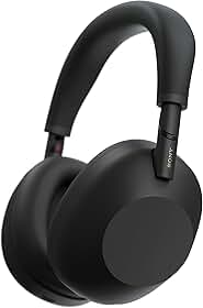 Fone de Ouvido Sony WH-1000XM6 Sem Fio com Cancelamento de Ruído Adaptável, Áudio de Alta Resolução, Preto