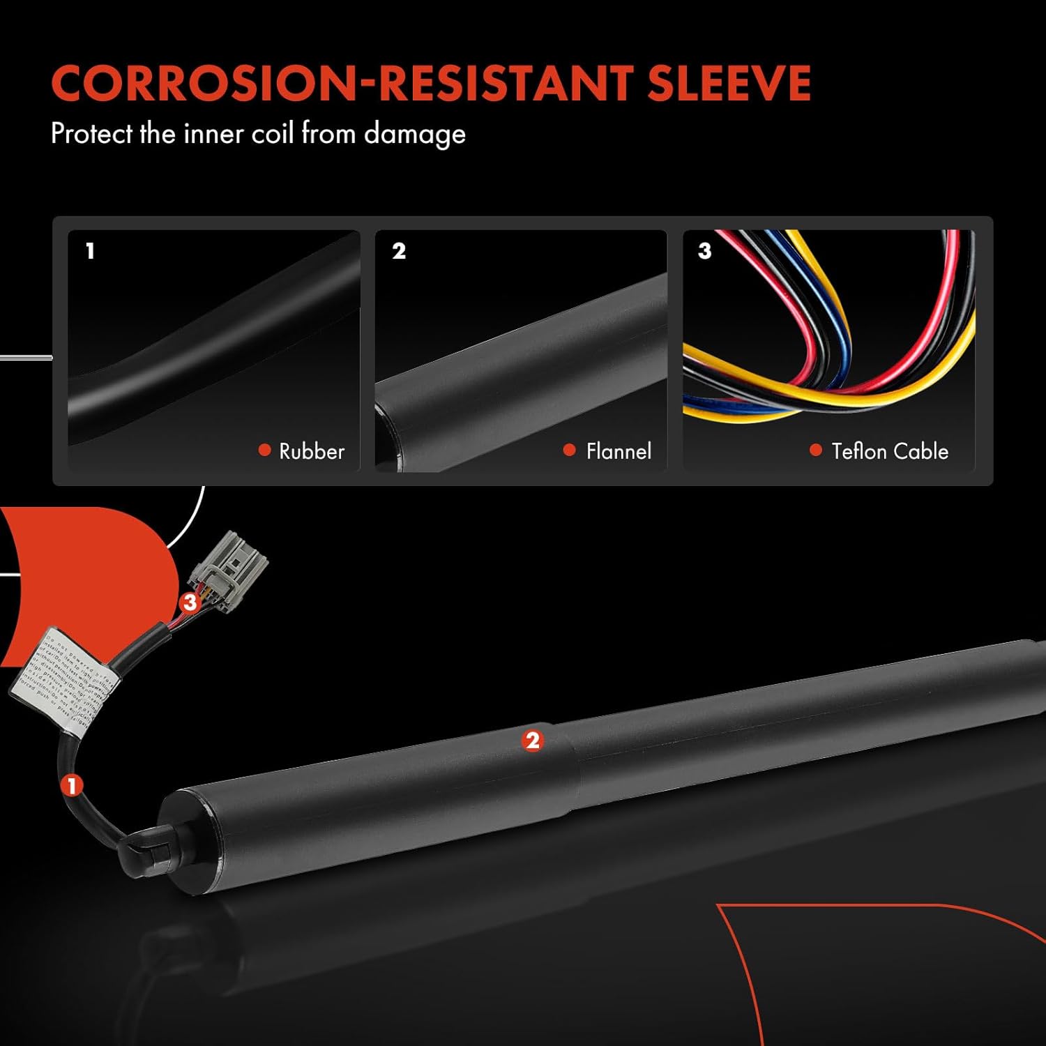A-Premium Rear Left or Right Tailgate Power Lift Support Shock Strut Compatible with Ford Edge 2011-2015 & Lincoln MKX 2011-2015
