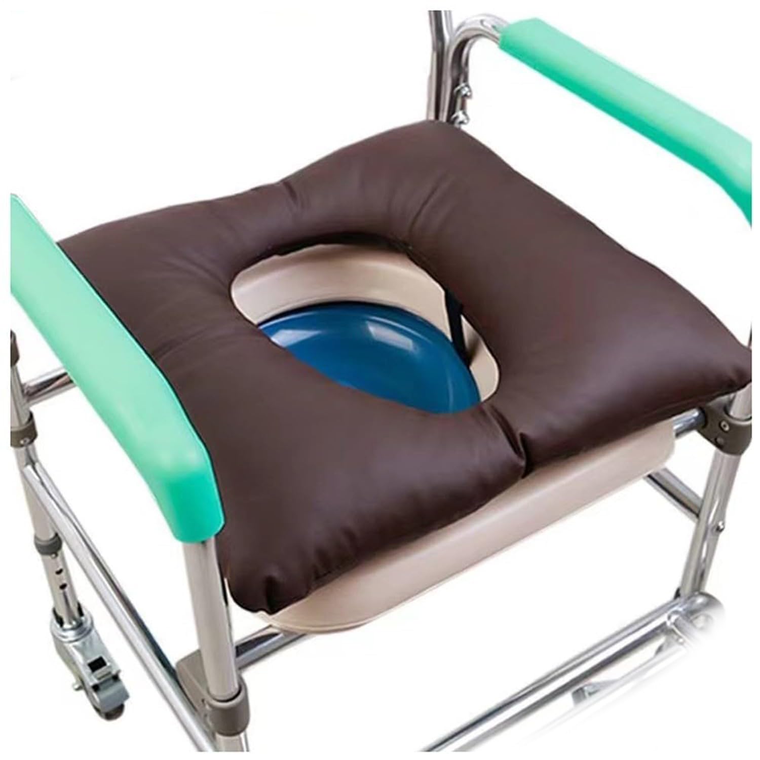Cojín antiescaras para Silla de Inodoro, cojín para Silla de Ducha con Acolchado Grueso y Suave de algodón - Ideal para Silla de Ruedas y Silla de baño portátil