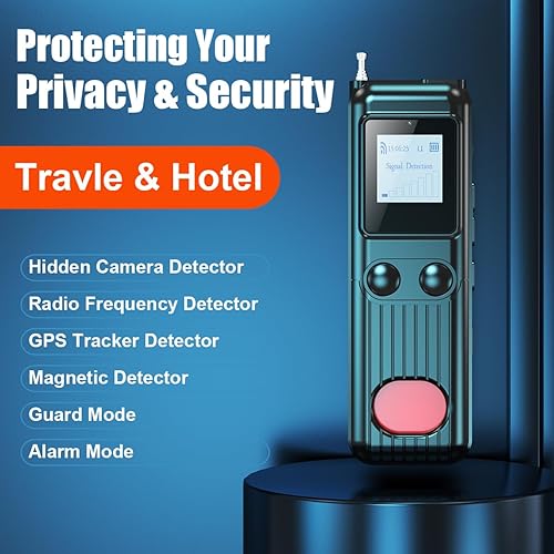 Miniatura 2 de RIVAUTURM Detector de cámara espía Detector de errores y cámara oculta para hoteles Buscador de cámara espía Detector anti espía Detector de RF