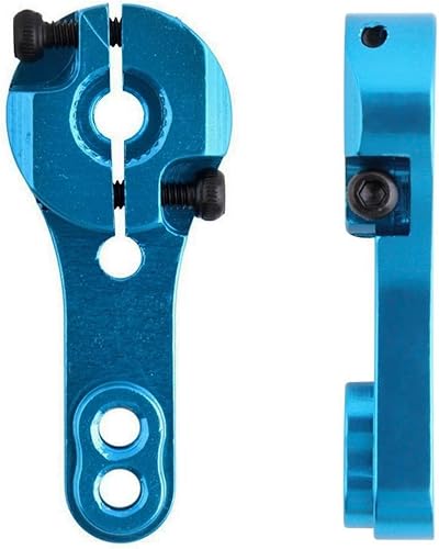 Miniatura 4 de ShareGoo - 10 bocinas servo de aluminio 25T M3, roscas de metal, brazo de dirección compatible con auto a control remoto, camión, buggy, avión,