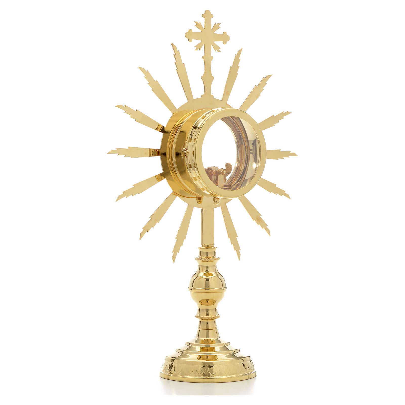Holyart Monstracje Kustodia Relikwiarze metal: Monstrancja wys. 38 cm kustodia 8 cm