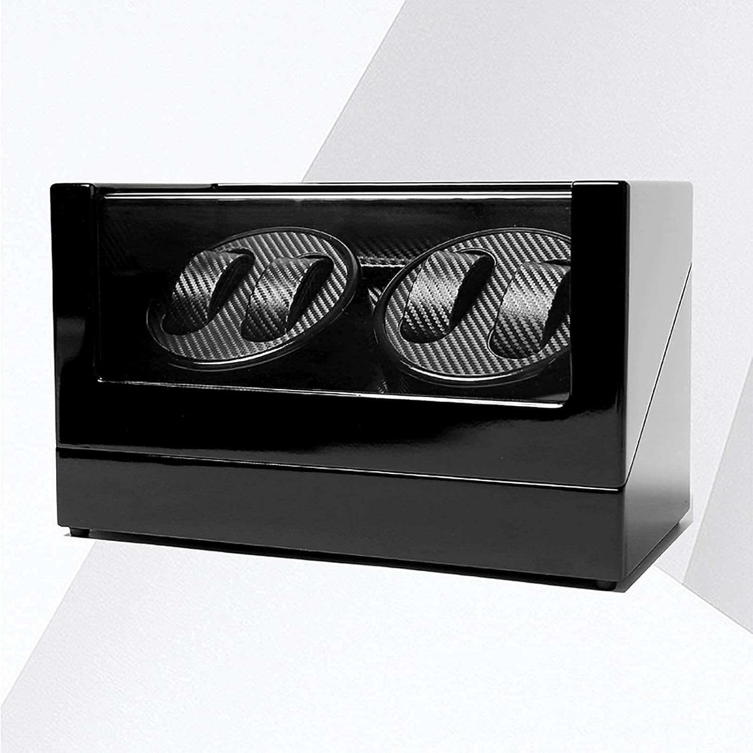 Watch Winder 4+0 Wooden Automatic Watch Winder?Storage Box Transparent Cover Wrist Mechanical Watch Winding Box
