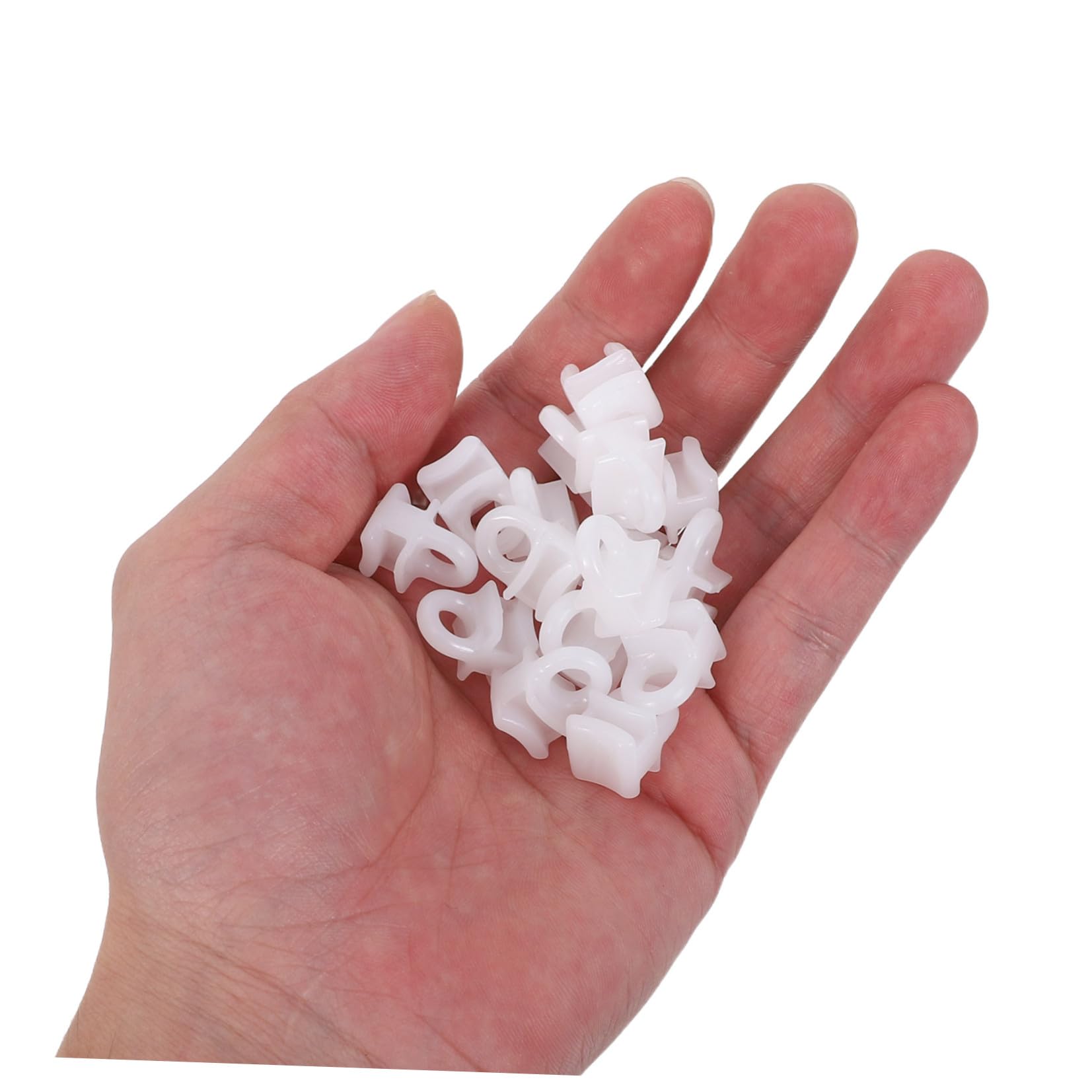 Ruote Facili e in 200 Bianca Plastica Tende per Binari Ganci Scorrevoli per Tende Oscuranti Compatibili da Installare per Miglioramenti Domestici