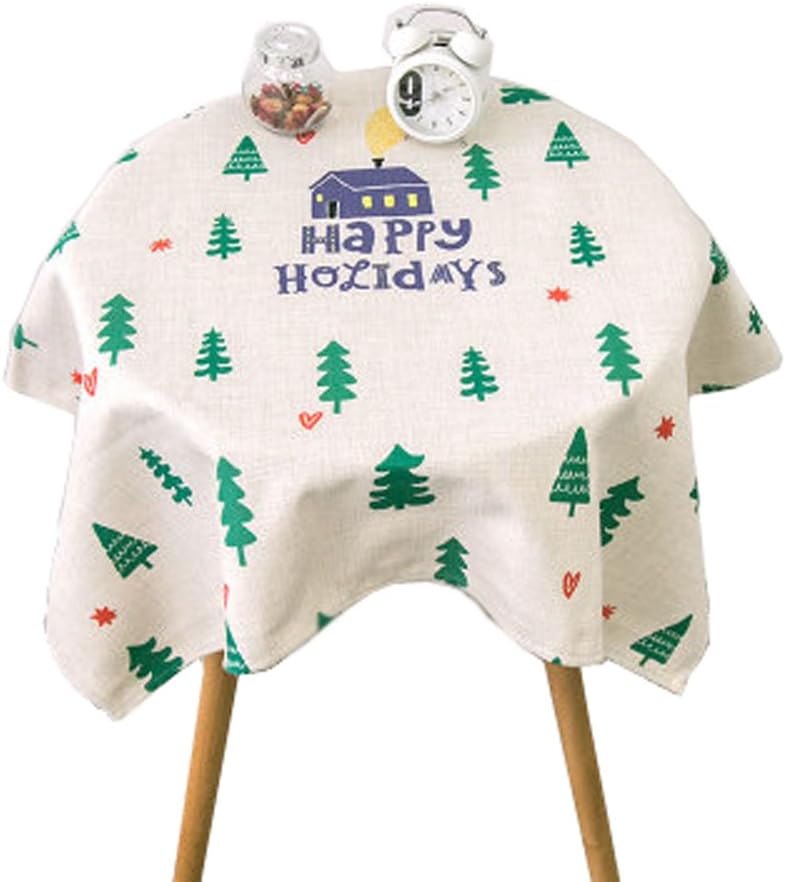 Top Estore European Style Round Rectangular Tablecloth Table Cover (85x85cm/33.46x33.46inch, Cactus)