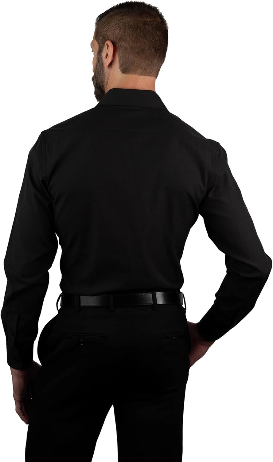 Nautica Slim Fit Long Sleeve Cotton Linen Touch Shirts for Men Wrinkle Resistant Lightweight Summer Shirt - Image 6