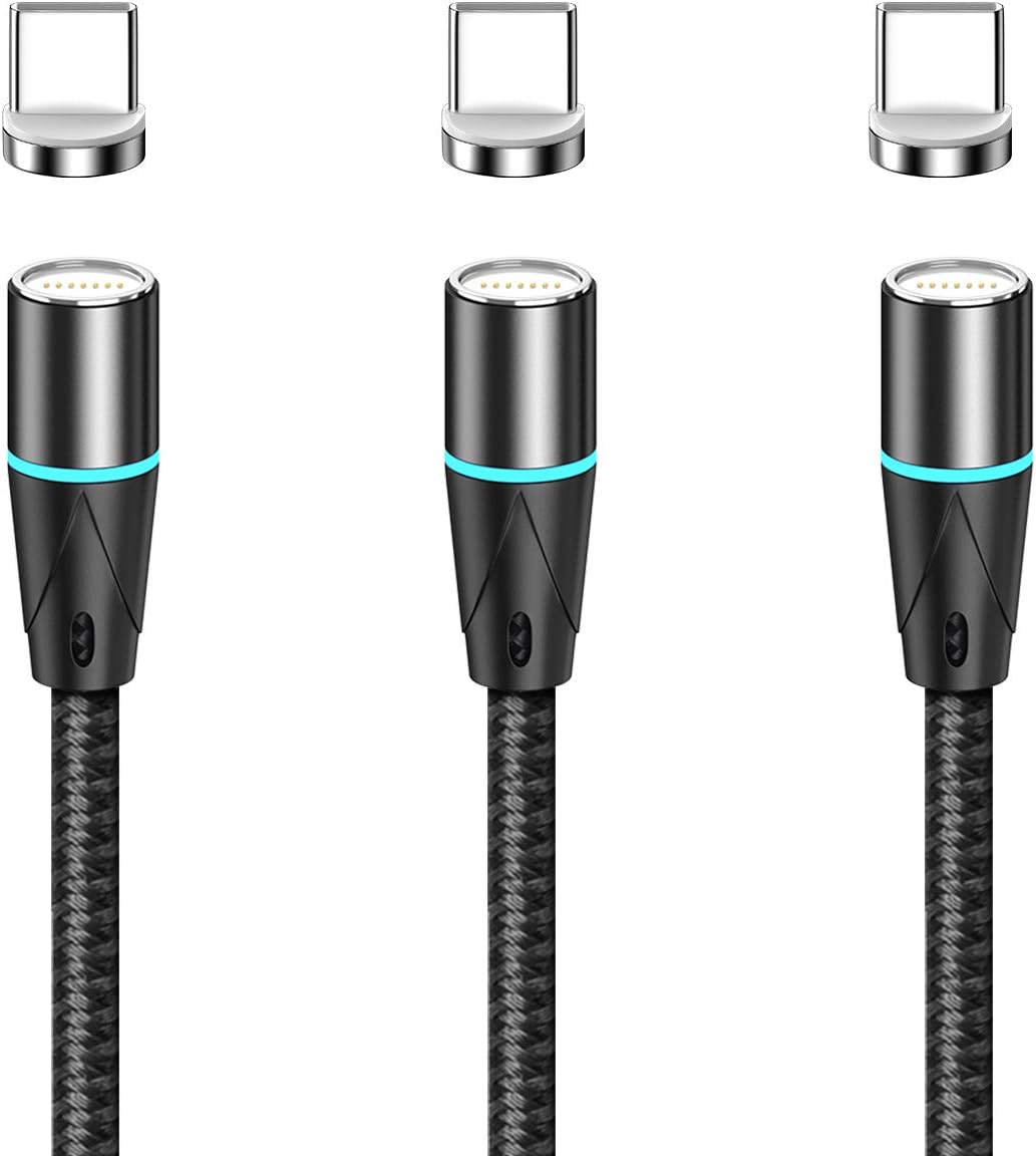 NetDotGen12 USB-C Magnetic Fast Charging Data Transfer Cable Compatible with Type-c Device 5ft