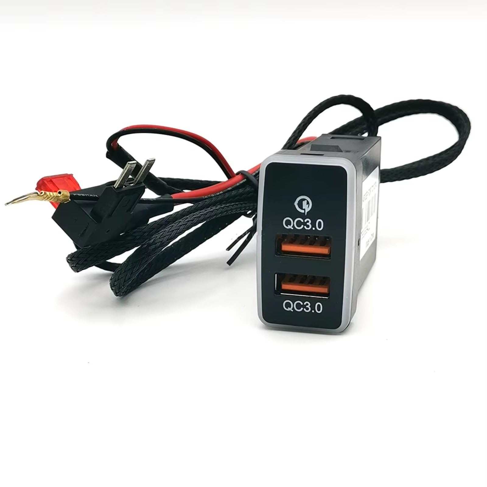 Compatible Avec Toyota Pour Prado Fj Pour Cruiser Double Interface USB Prise Tension Affichage De Charge 12V 24V Rapide Pour Adaptateur Chargeur Interface USB AUX voiture