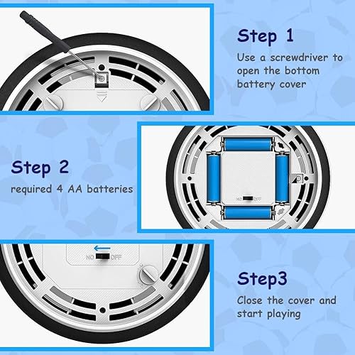 Miniatura 4 de DOUEUREL Juguetes de fútbol LED Hover para niños, regalos para niños y niñas de 3, 4, 5, 6, 7, 8-12 años, pelota de fútbol de potencia aérea para