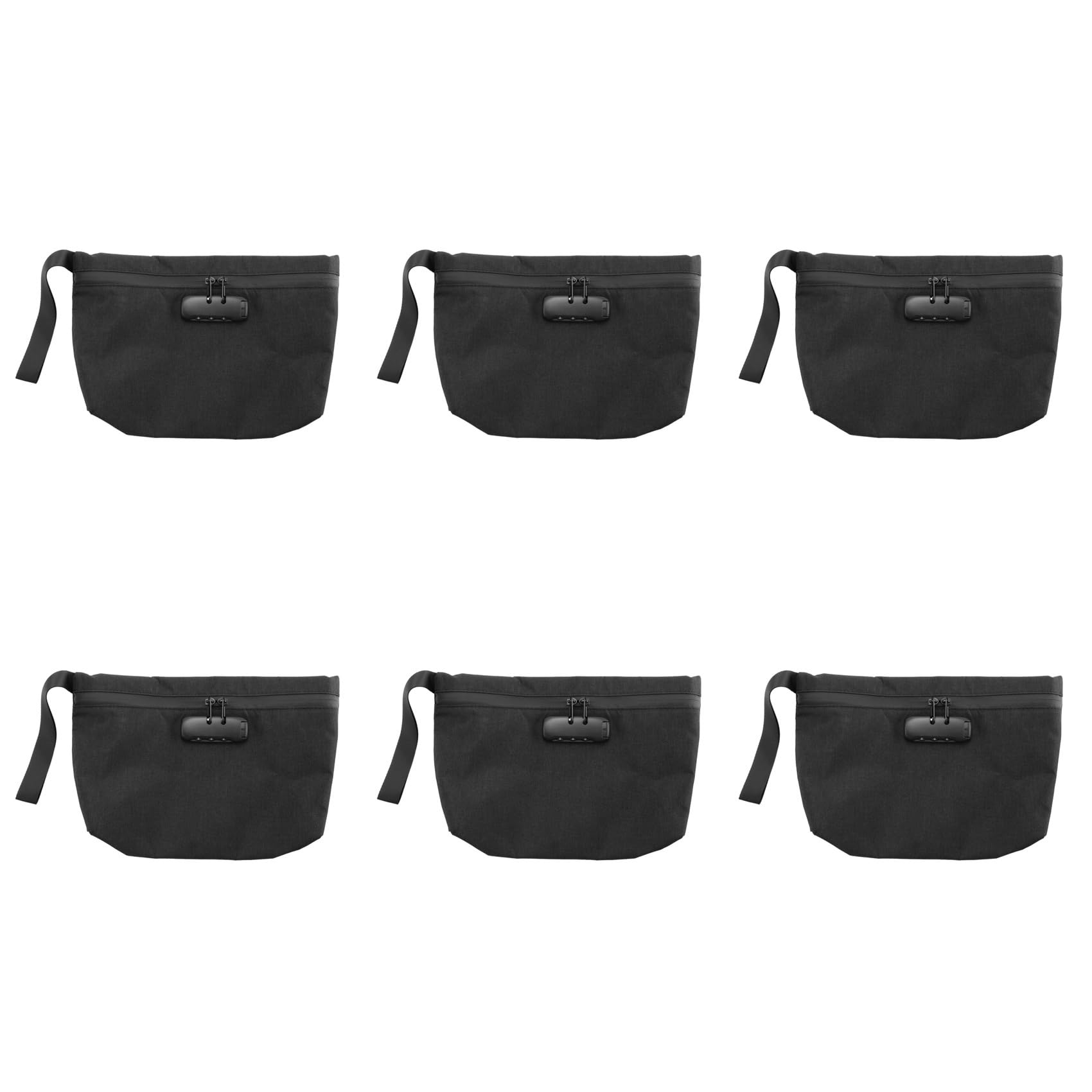 Jnchdghwa 6X Money Bag with Lock,11X7.5in Money Pouch for Travel Storage, Smell Proof Bag with Zipper for Cash