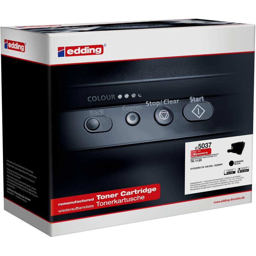 Toner Kyocera TK-1125 Edding noir cartouche compatible EDD-5037 imprimante laser