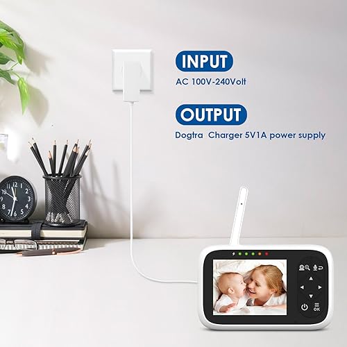 Miniatura 5 de for HellobabyBaby Monitor Charger Replacement Compatible with HelloBaby HB30 HB50 HB66 HB6550 Baby Camera Monitor. Hellobaby Monitor Charger for