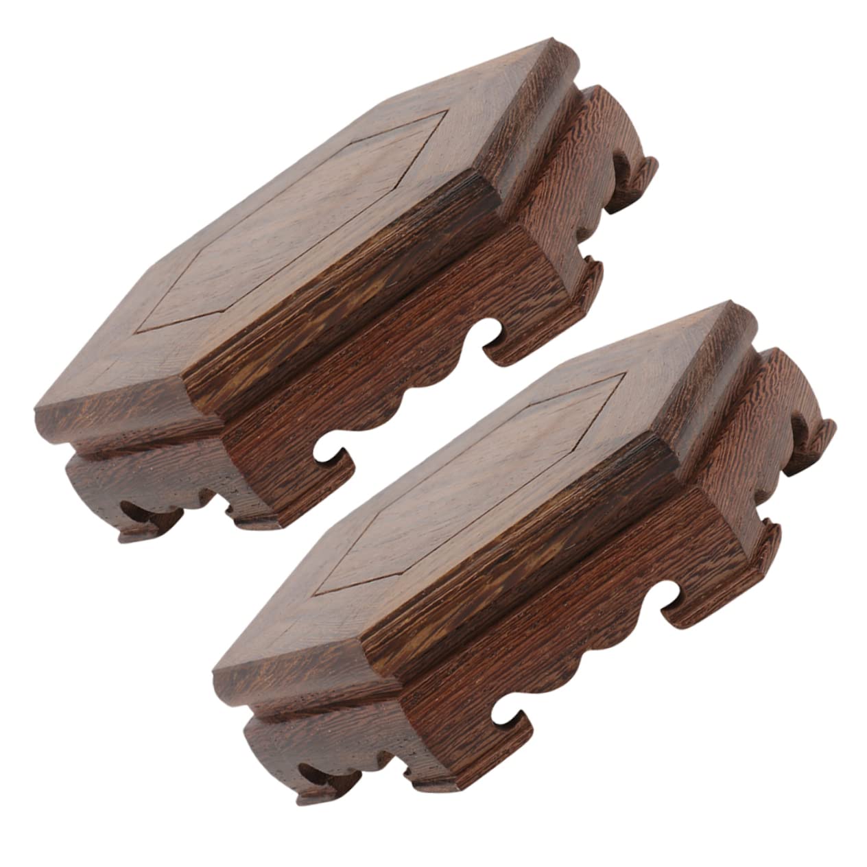 Support bois pour pot de fleurs TOYANDONA x2 socle exposition table