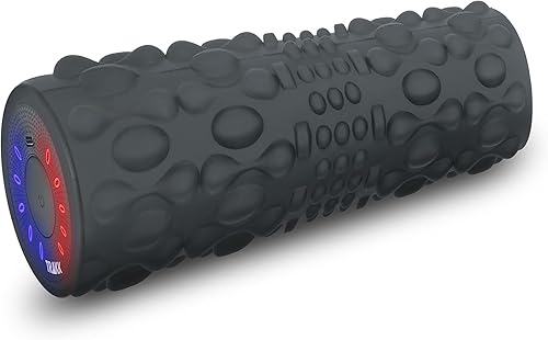 TRAKK SPORT Acu-Roller Rodillo de espuma de masaje de tejido profundo de 5 velocidades con patrón único para calentamientos rápidos y recuperación