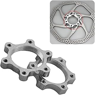 Bicycle Bike Freewheel Threaded Hubs Disk Disc Brake Rotor 6 Bolt Flange Adapter 44MM, 2 pcs/pack