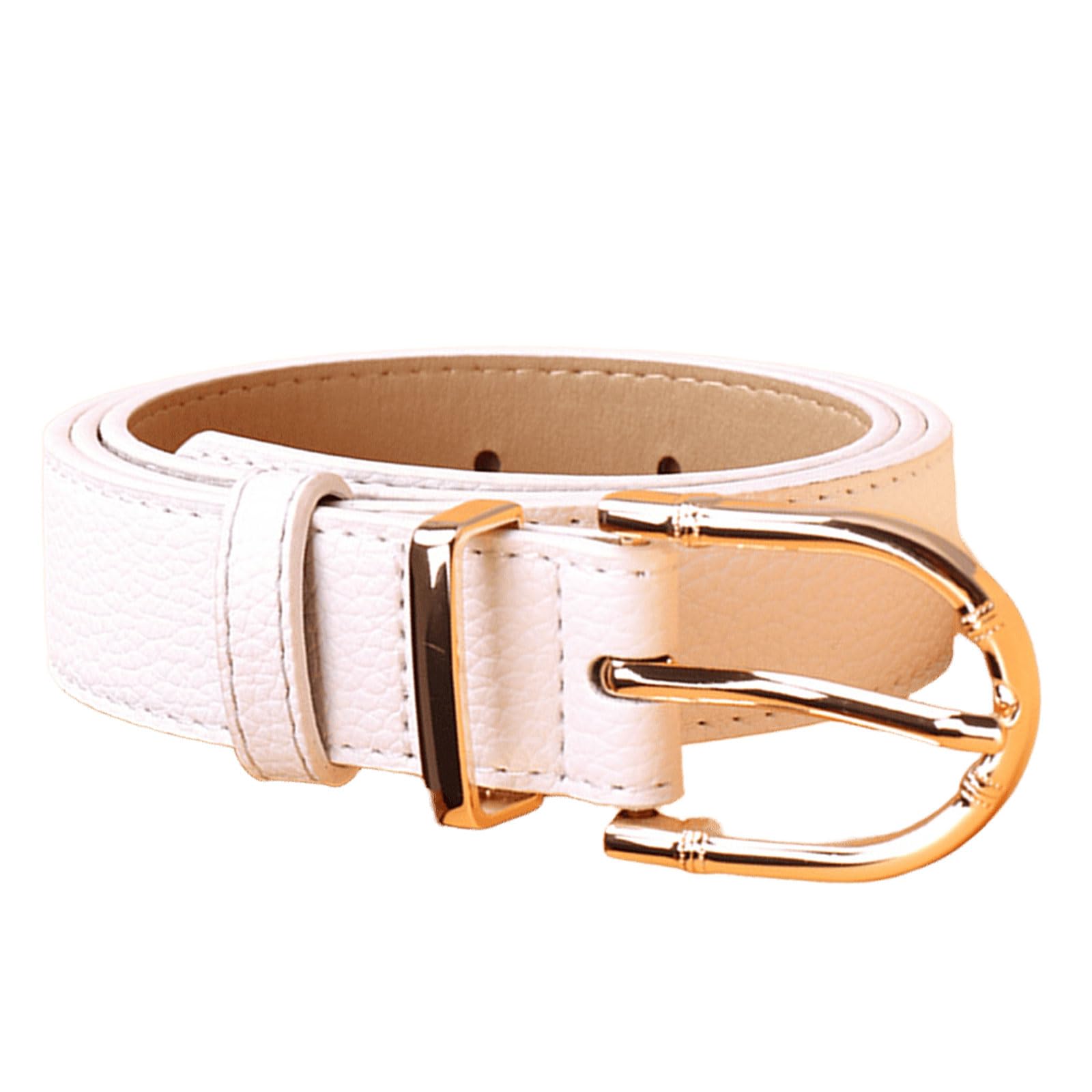 MICFENY Adjustable Faux Leather Waistband Women's Belt with Unique Clasp Detailing for Everyday Wear & Parties