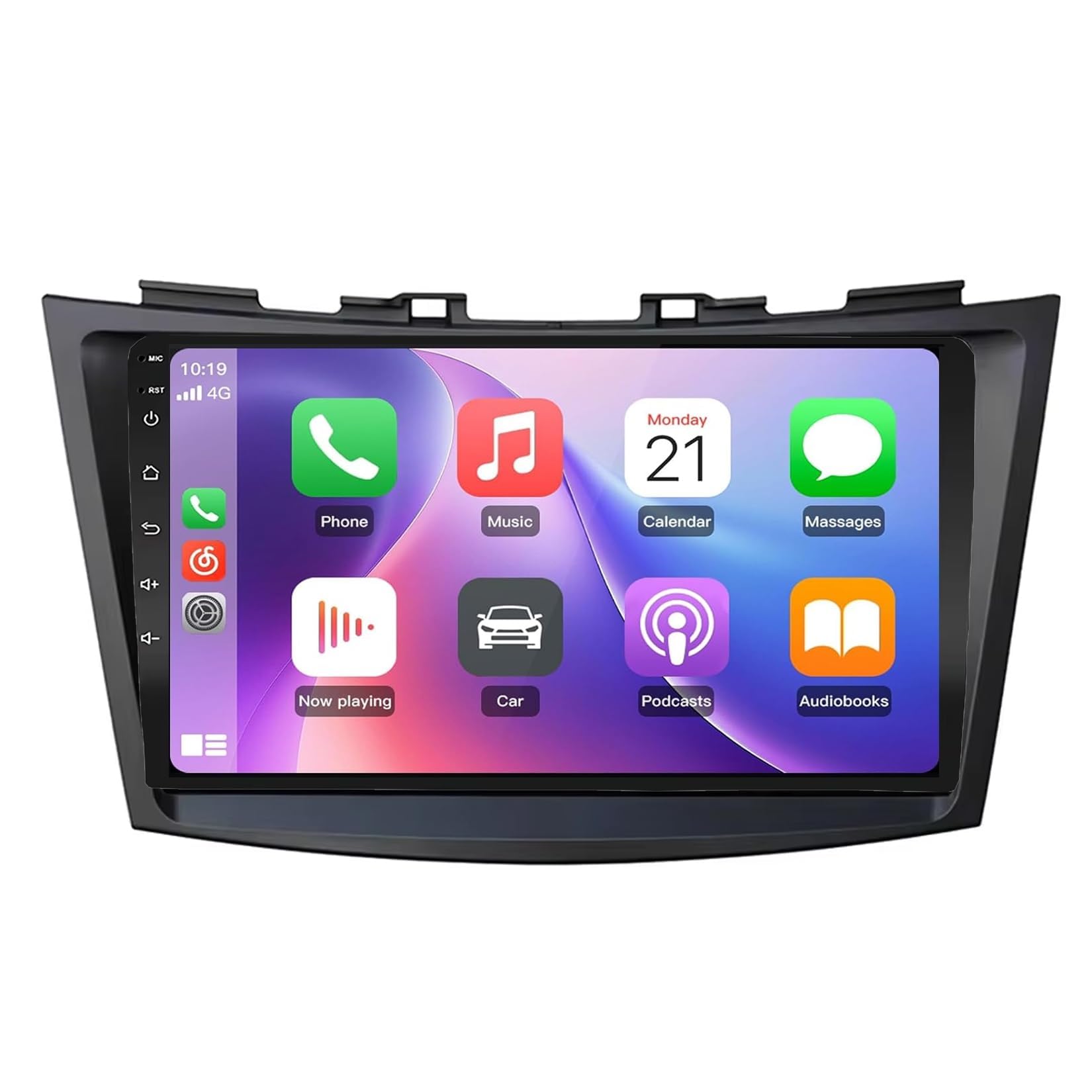 BCBSYCJP Car Radio with Wireless CarPlay Android Auto for Suzuki Swift 4 2011-2017 9 Inch Stereo Mirror Link Bluetooth with Android Auto Carplay Wireless WIFI FM GPS,8 Core 4+64G
