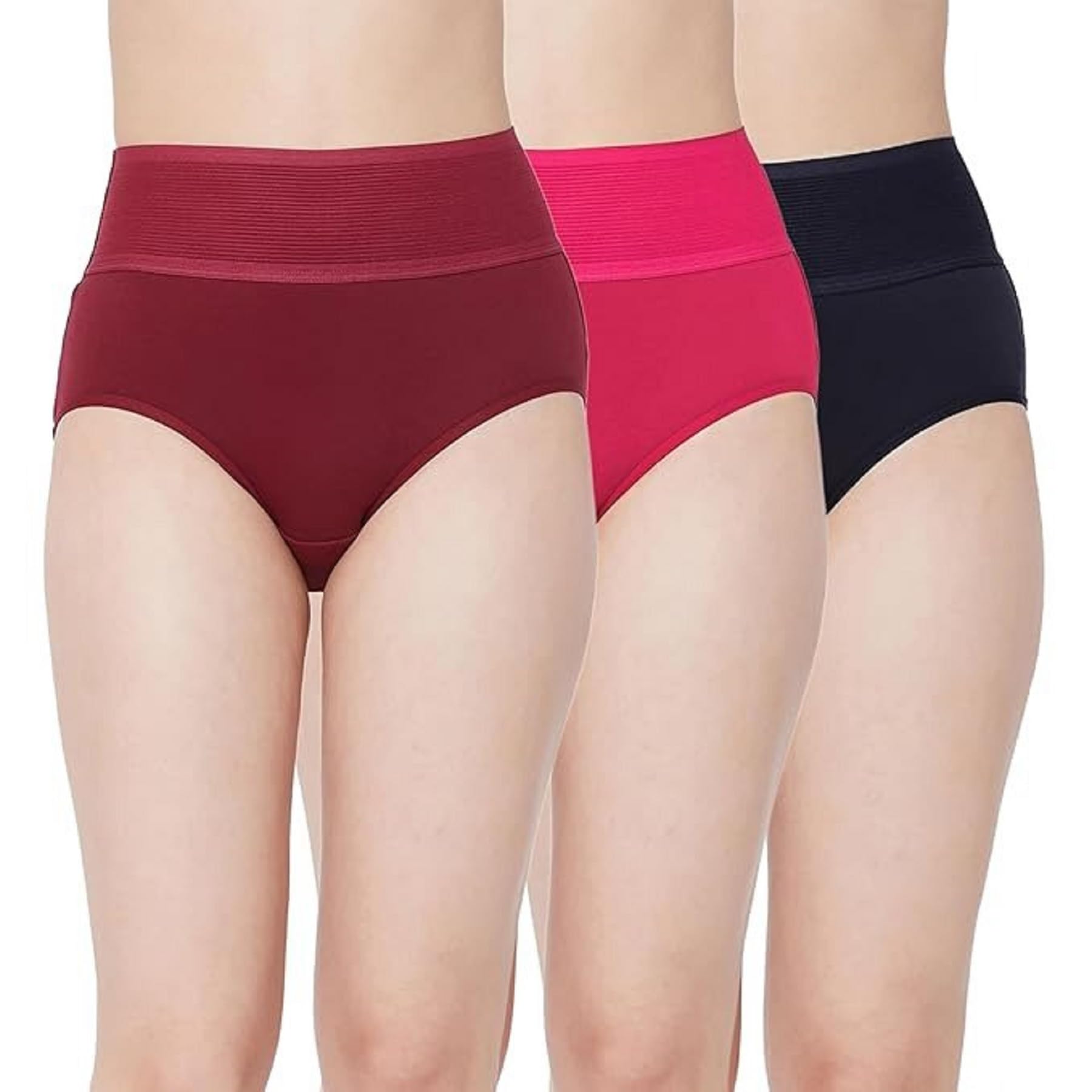 tejasvi fashion Women’s Tummy Fix High Waist Shapewear Panty – Seamless Tummy Tuck Control Brief | Soft Stretch Slimming Underwear | Everyday Comfort Body Shaper Panty for Women (Pack of 3)-picture-17