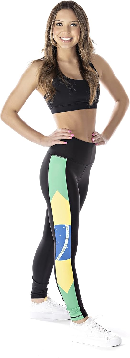 Country Flag Women's High Waisted Full Length Yoga Pant Leggings
