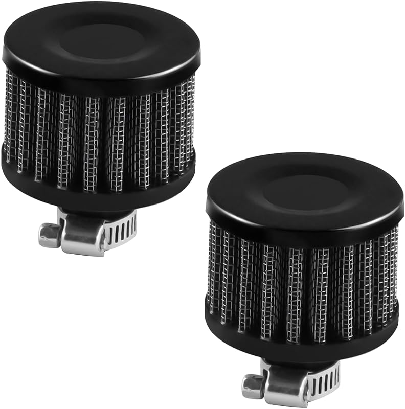 Filtro de ar mini BOMLING com malha fina e base de 12 mm – Pacote com 2