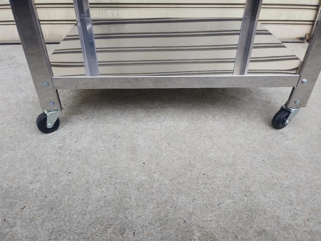 特注3辺フチ付き グリラー 台付き 実演販売 業務用 未使用 グリドル