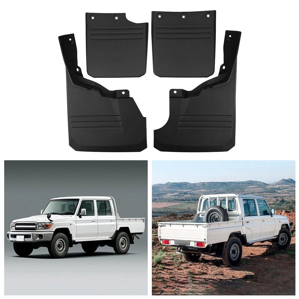 4 Stück Auto Schmutzfänger für Land Cruiser LC79/FJ70 2007, Vorne Hinten Kratzfest Spritzschutz Kotflügel Protection Zubehör