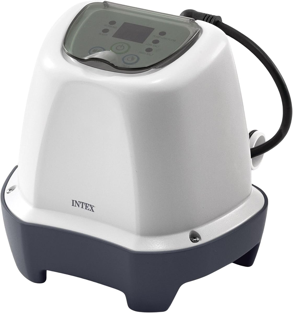 INTEX Krystal Clear QS200 Saltwater Swimming Pool Chlorine System | 26661EG - For Above Ground Pools up to 2,200 Gal, Pool Cleaner with Automatic Timer and Self Cleaning Mode