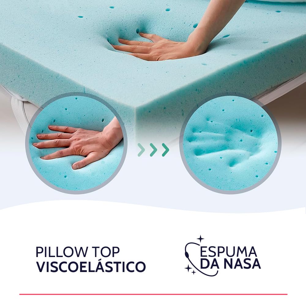 Colchão Viscoelástico (espuma NASA) médio-firme