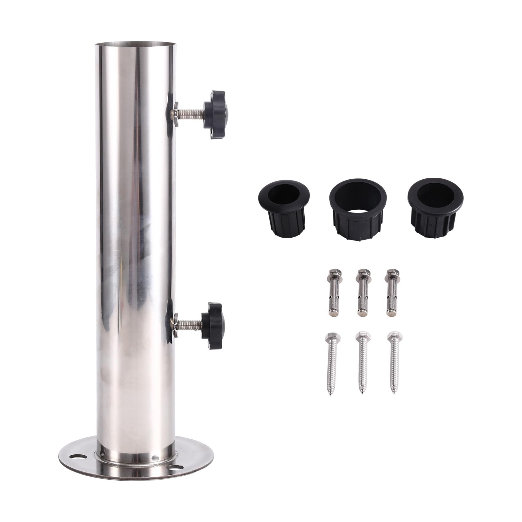 Aundhegrtt Patio Umbrella Holder Base Umbrella Holder Metal Clamp Metal Clamp Parasol Stand for Park Courtyard Fence Garden