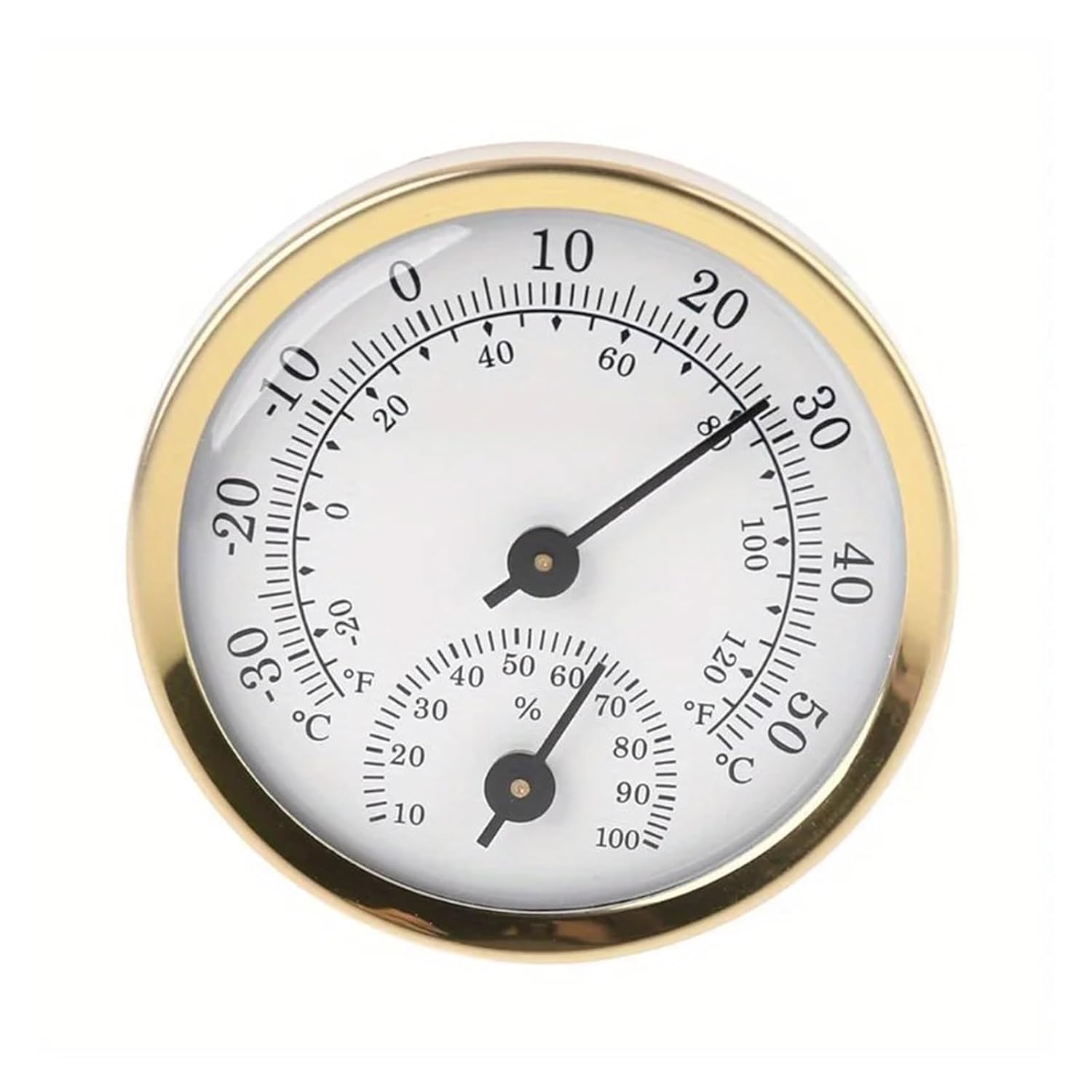2 in 1 Thermometer Hygrometer Wall Mounted Mechanical Analog Temperature Gauge Humidity Meter