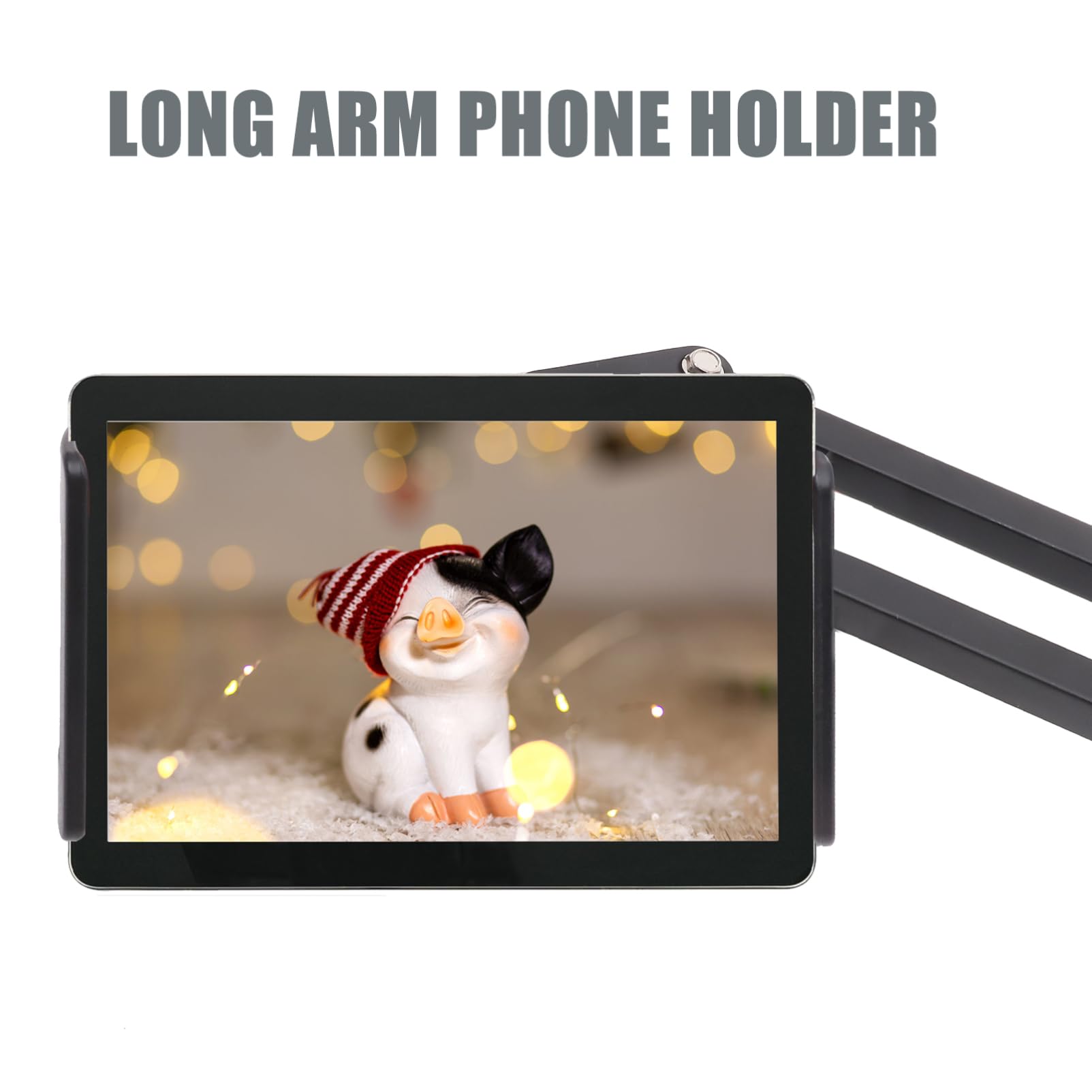 Tablet Halterung mit Drehung Faltbarer Handyhalter für Bett Küche Büro Stabiler Metallarm Installieren für Smartphones und Tablets