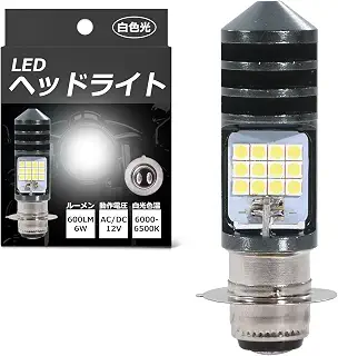 【RuRuLiLi】PX15D バイク ヘッドライト LED 「様々な車種に使える汎用タイプ」