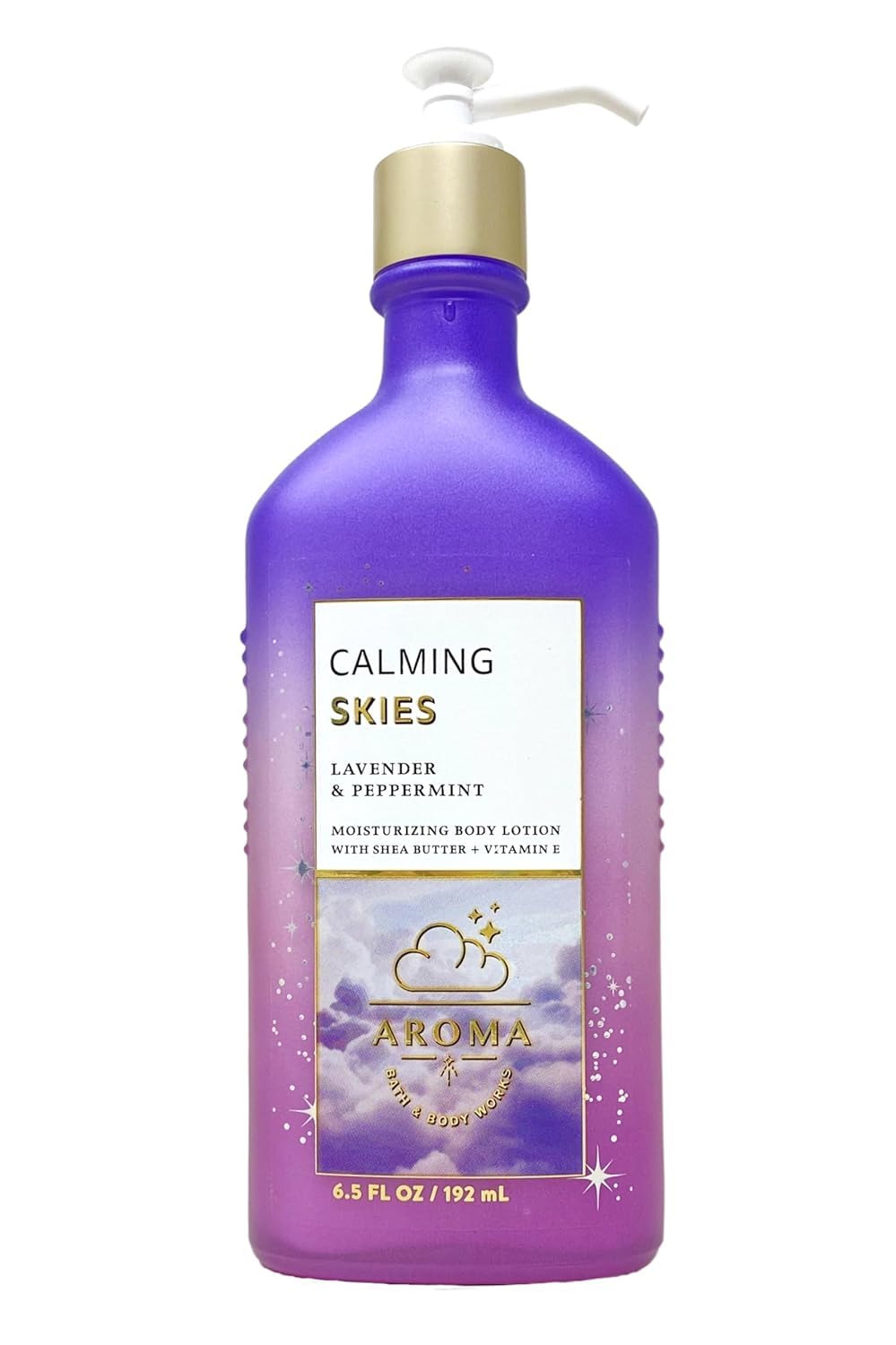 Bath & Body Works Aromatherapy Calming Skies Lavender Peppermint Wellness Body Lotion 6.5 Ounces Each Pack of 2