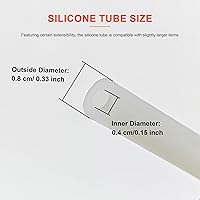 Vista 7 de Tubo de silicona de 39 pulgadas con tubo de filtro de papel, piezas de repuesto para equipos de vacío, máquina de belleza de microdermoabrasión